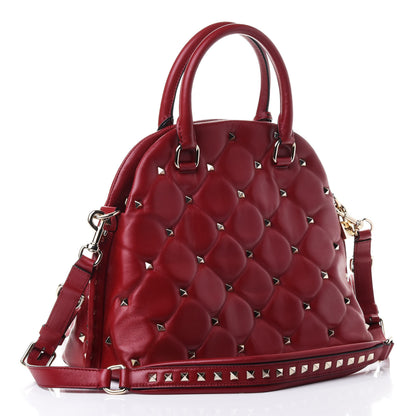 Valentino Garavani Nappa Candystud Dome Top Handle Bag Red 2 of 4