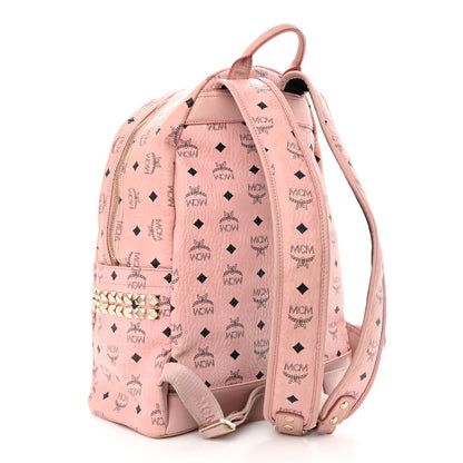 MCM Visetos Medium Side Studs Stark Backpack Soft Pink 3 of 20