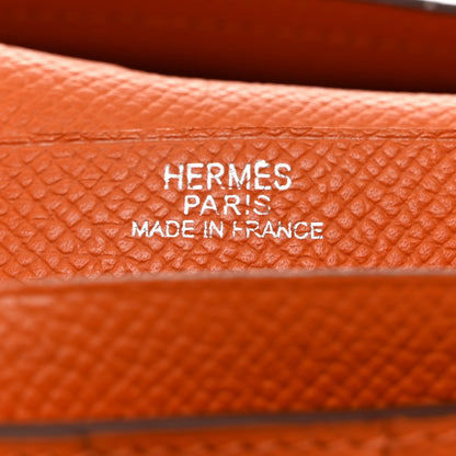 Hermes Epsom Bearn Gusset Wallet Orange 6 of 8