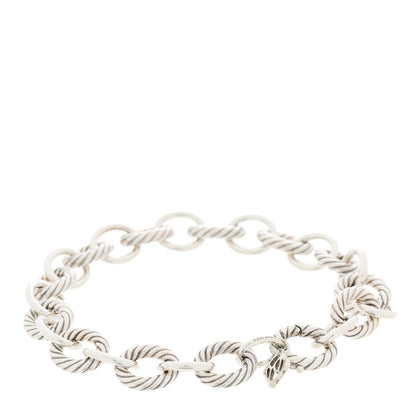 David Yurman Sterling Silver 10mm Medium Oval Link Bracelet 2 of 4