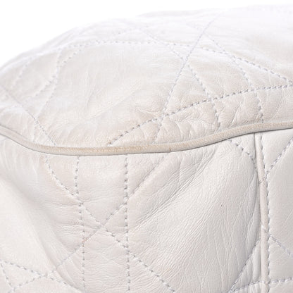 Christian Dior Lambskin Cannage Drawstring Bag White 20 of 24