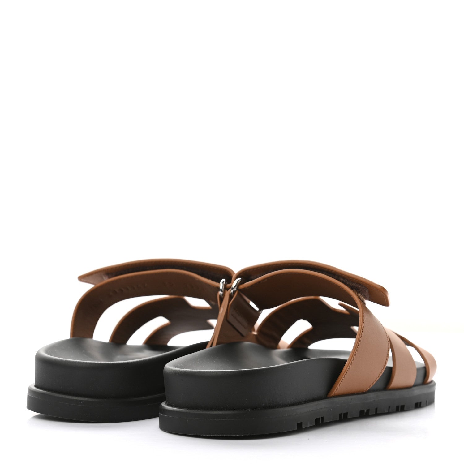 Hermes Calfskin Womens Chypre Sandals 35 Gold 4 of 9