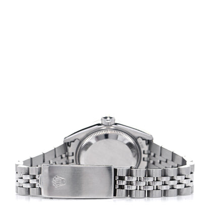 Rolex Stainless Steel 18K White Gold Diamond 26mm Oyster Perpetual Datejust Watch Blue Gradient 79174 5 of 8