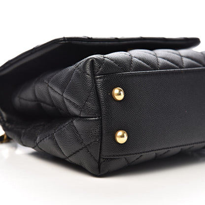 Chanel Caviar Quilted Mini Coco Handle Flap Black 9 of 11