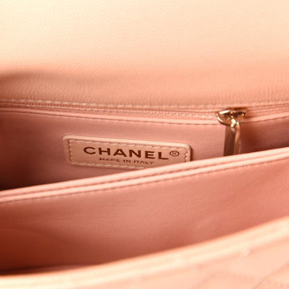 Chanel Caviar Quilted Mini Coco Handle Flap Light Pink 8 of 11