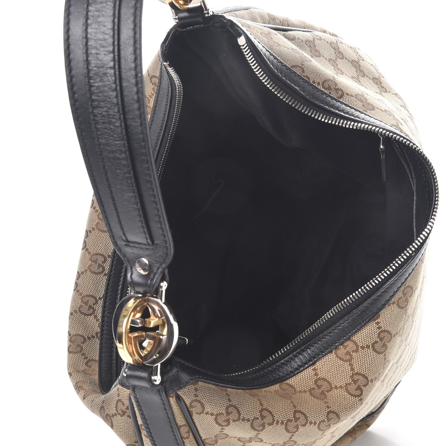 Gucci Monogram Large GG Twins Hobo Dark Brown 5 of 7