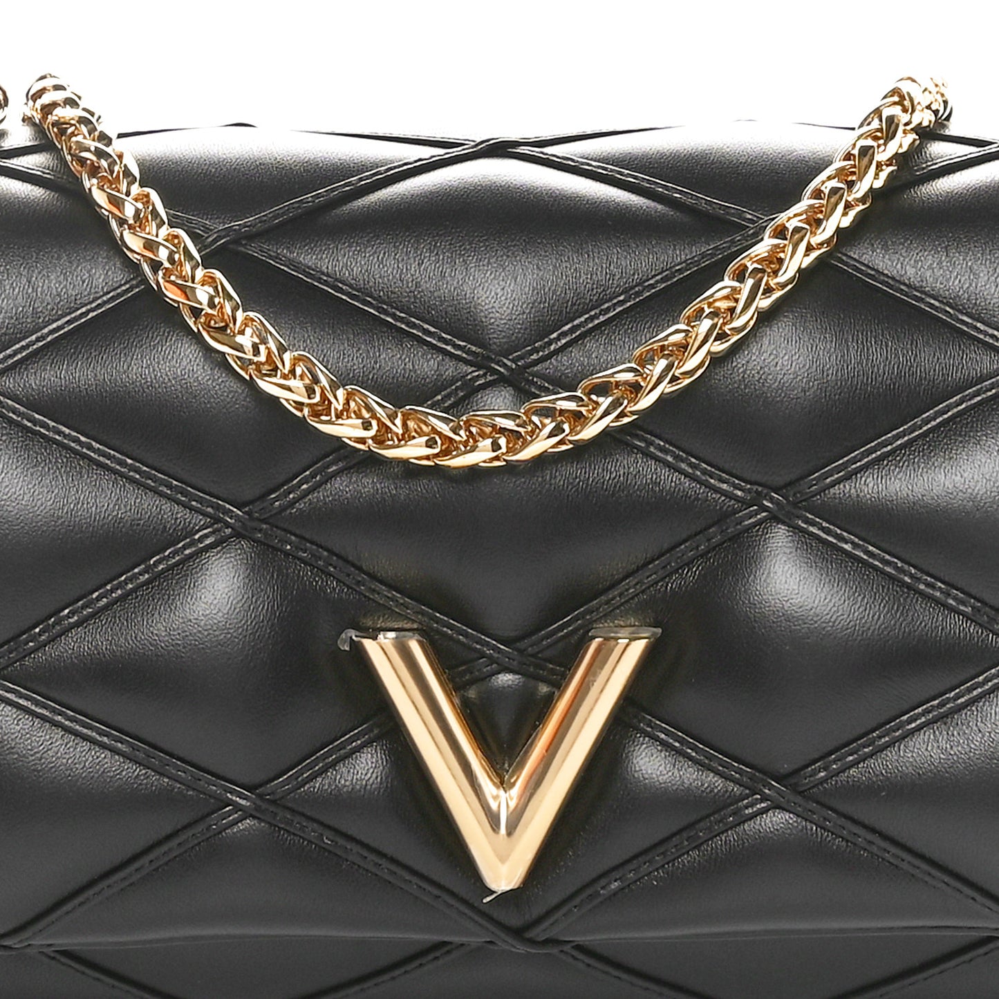 Lambskin Malletage Top Handle GO-14 MM Black