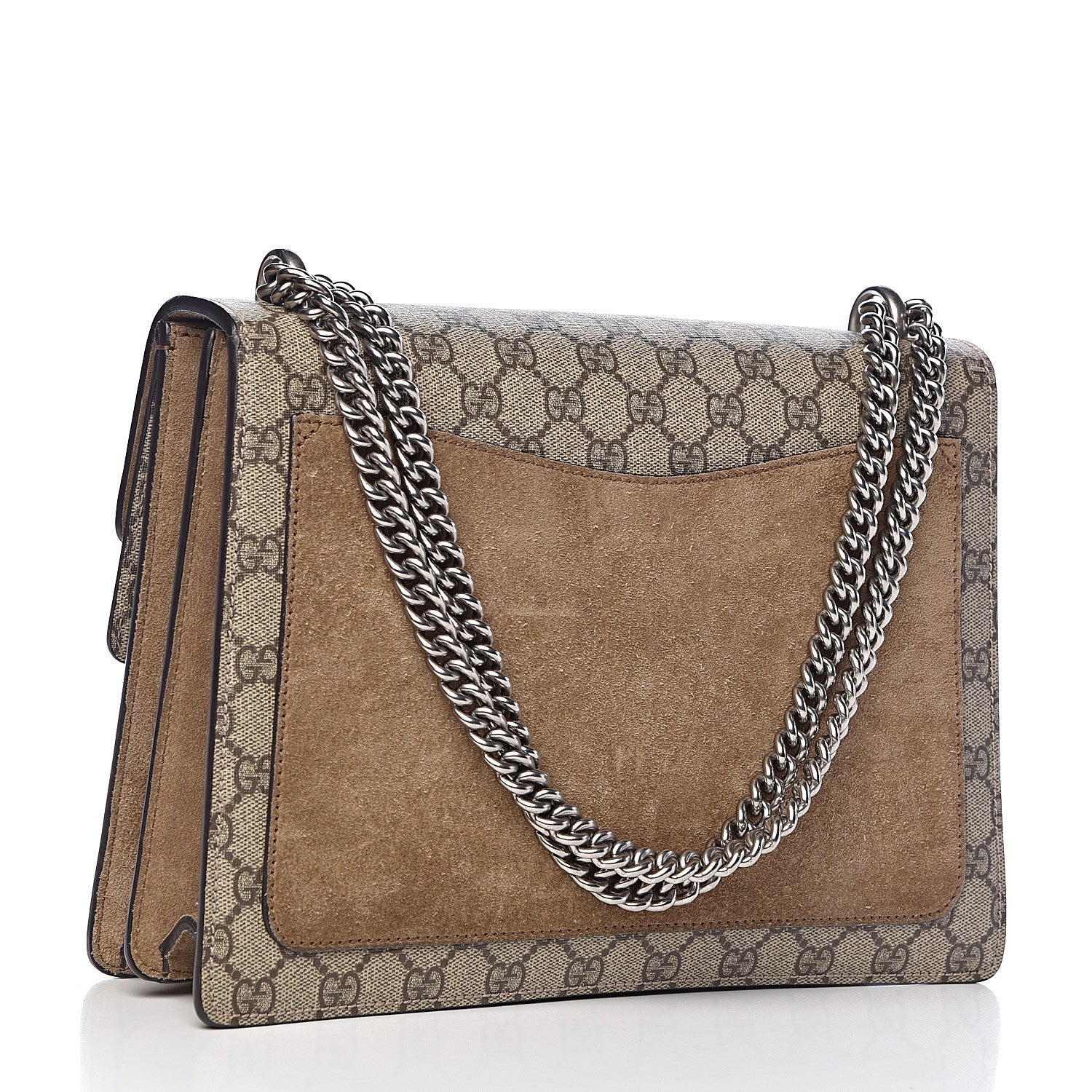 Gucci GG Supreme Monogram Medium Dionysus Shoulder Bag Taupe 3 of 11