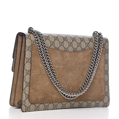 Gucci GG Supreme Monogram Medium Dionysus Shoulder Bag Taupe 3 of 11