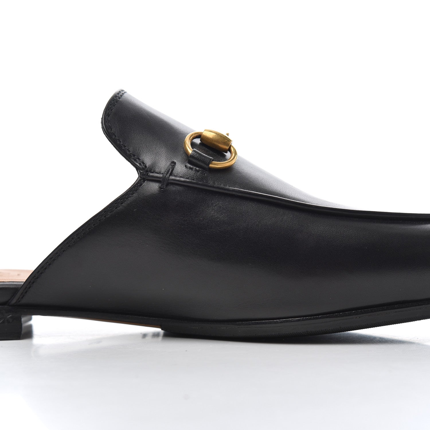 Gucci Calfskin Womens Princetown Slippers 37 Black 9 of 16