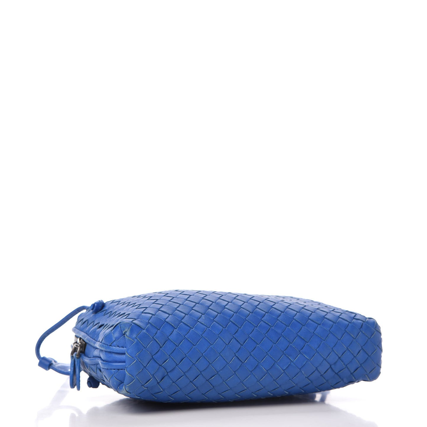 Nappa Intrecciato Pillow Crossbody Messenger Signal Blue