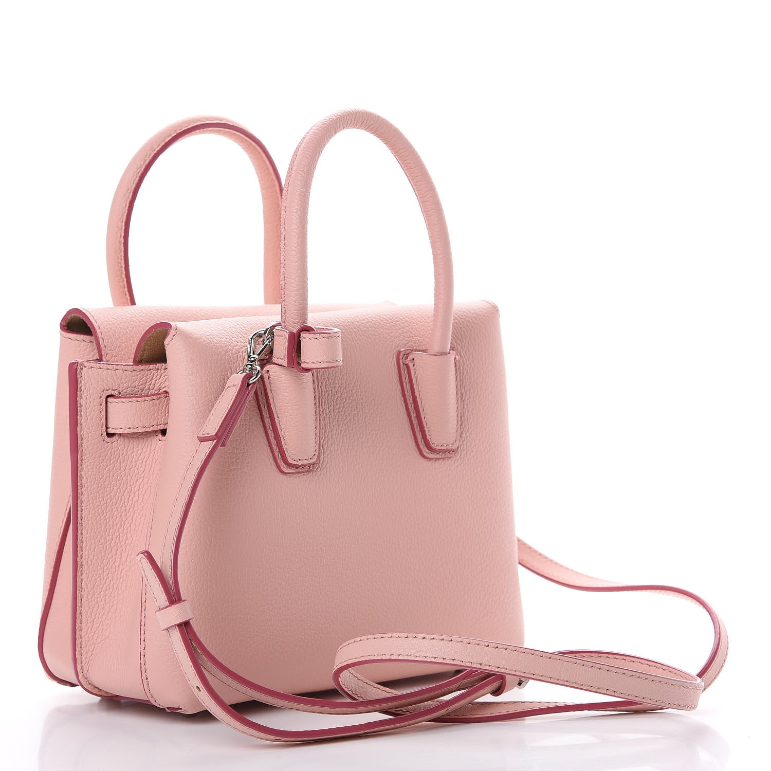 MCM Grained Calfskin Mini Milla Tote Pink Blush 2 of 9