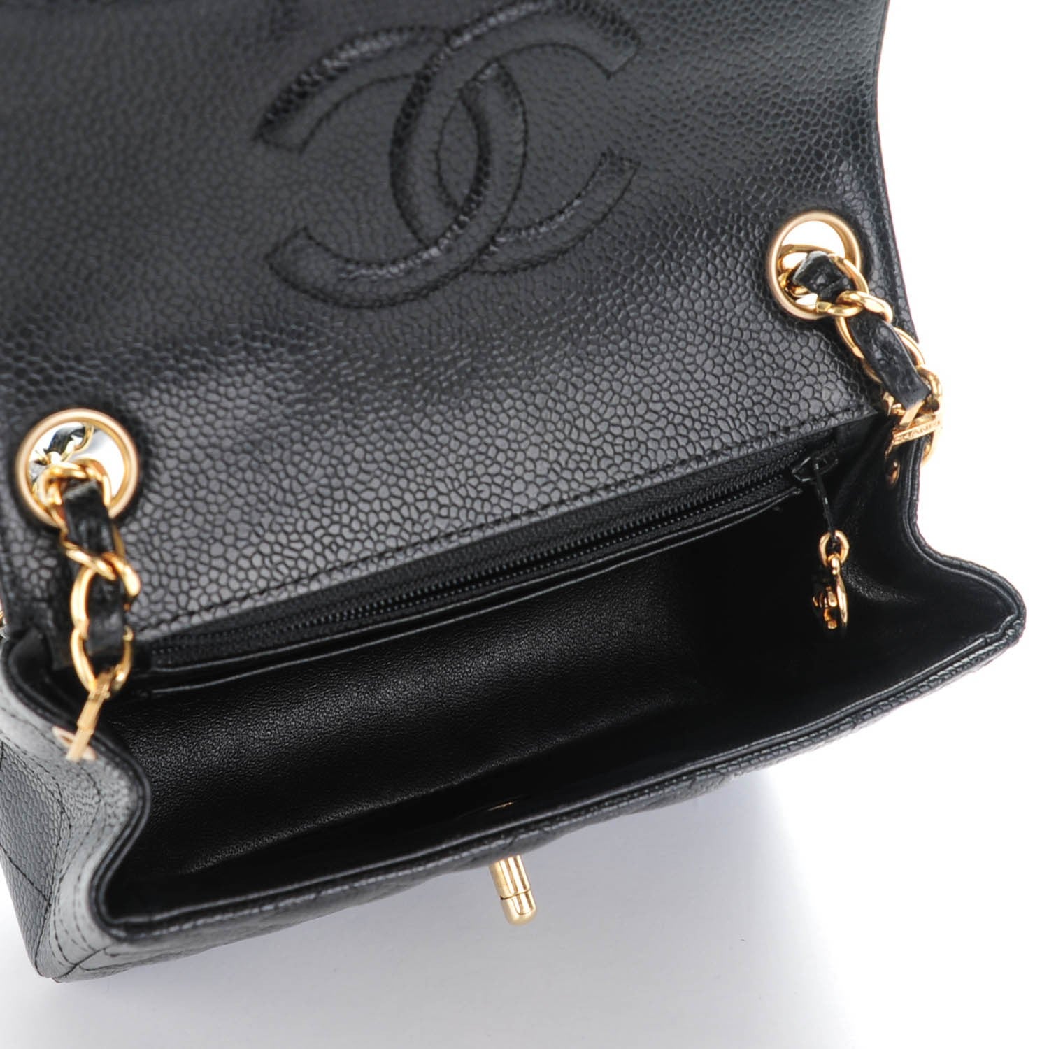 Chanel Caviar Quilted Mini Square Flap Black 5 of 8