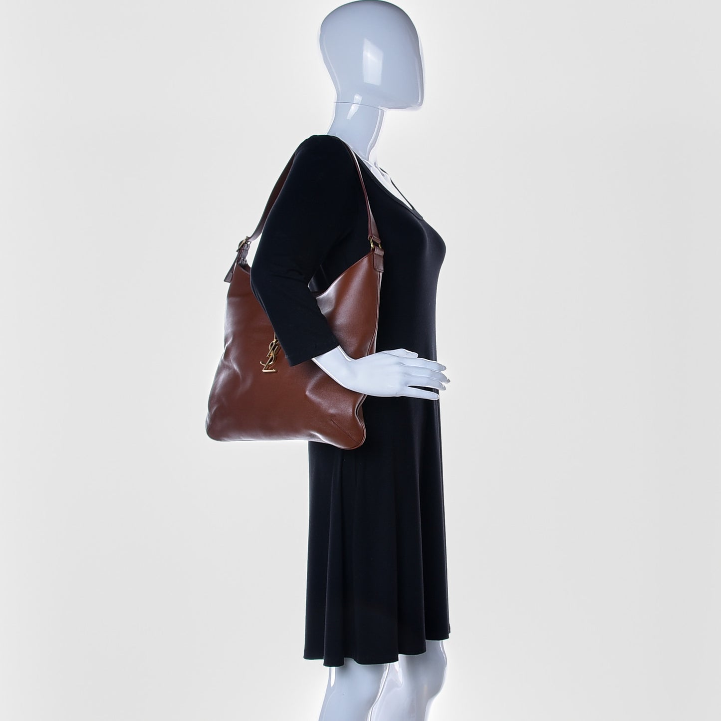 Calfskin Monogram Hobo Cotto