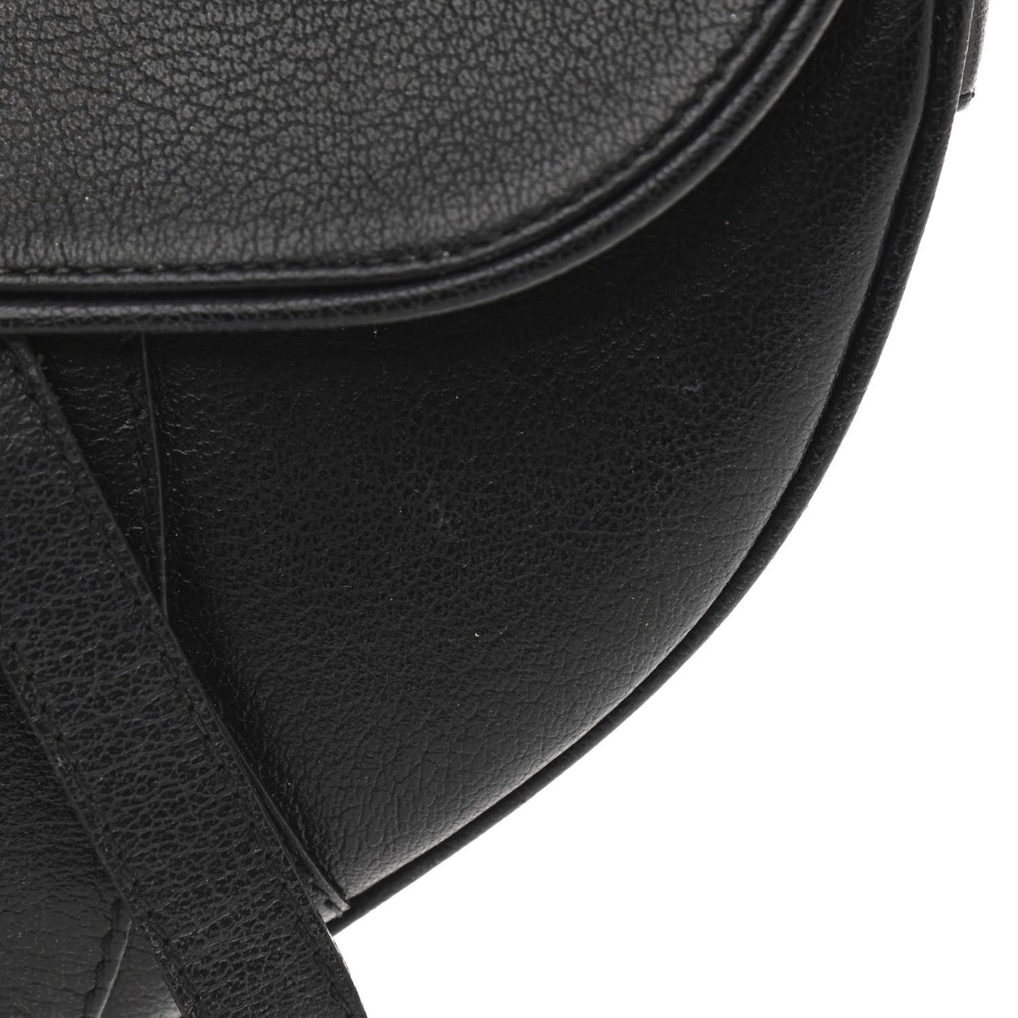 Calfskin Saddle Bag Black