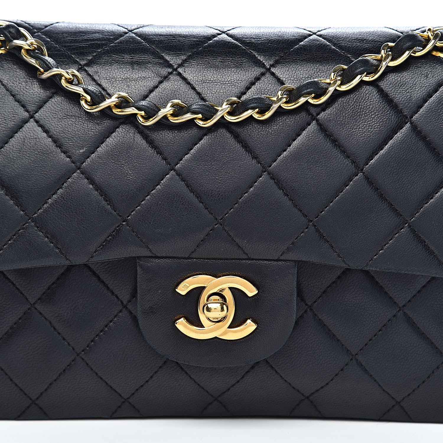 Chanel Lambskin Quilted Small Double Flap Black 19 of 19