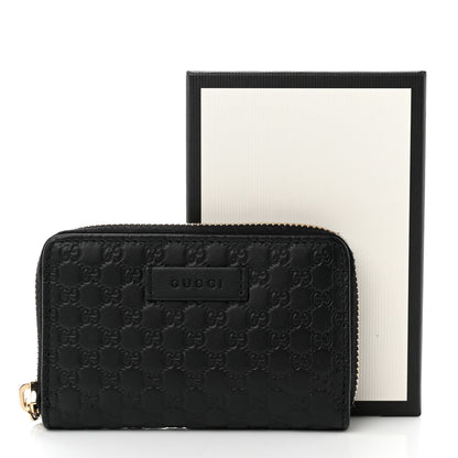 Gucci Microguccissima Zip Around Card Case Black 7 of 7