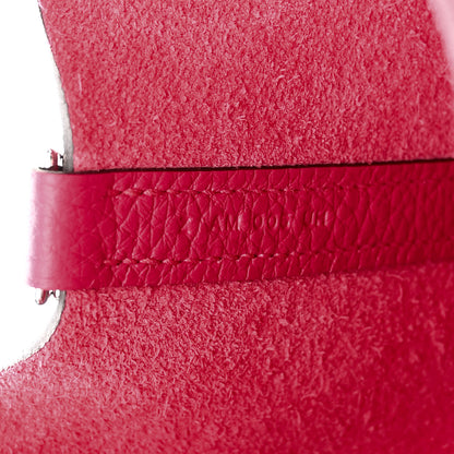 Hermes Taurillon Clemence Swift Eclat Picotin Lock 18 PM Framboise Rouge Sellier 6 of 9