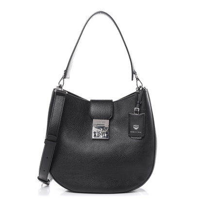 MCM Calfskin Medium Patricia Hobo Black 1 of 9