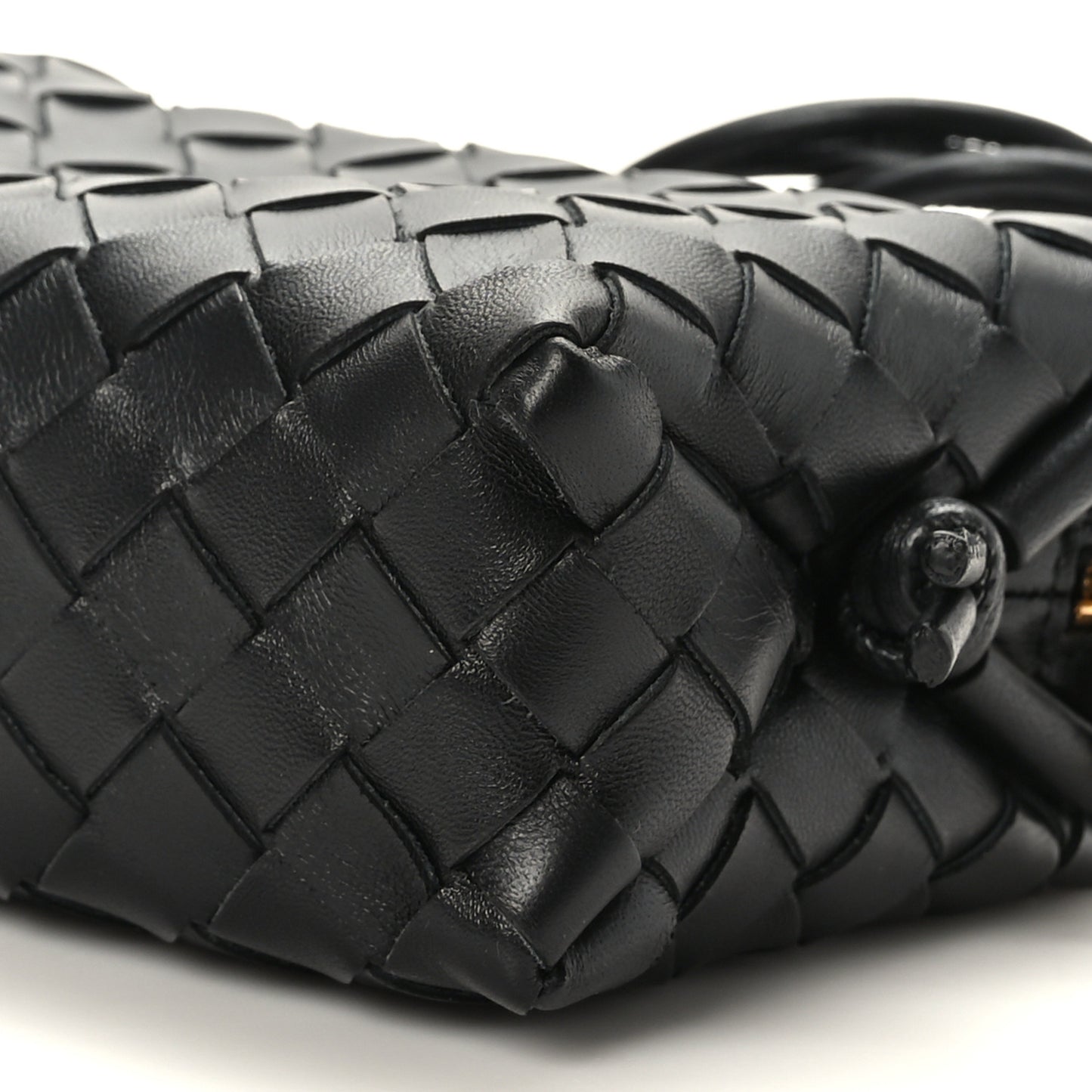 Nappa Intrecciato Mini Loop Camera Bag Black