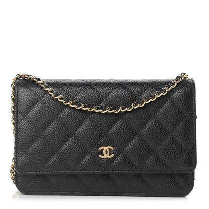 Chanel Caviar Quilted Wallet On Chain WOC Black 1 of 11