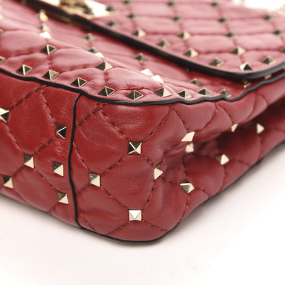 Valentino Garavani Nappa Medium Rockstud Spike Shoulder Bag Rosso Valentino 8 of 12