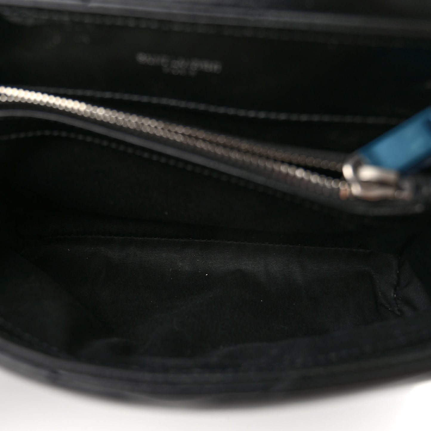 Calfskin Y Quilted Monogram Small Loulou Chain Satchel Black
