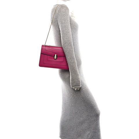 Calfskin Serpenti Forever Shoulder Bag Pink