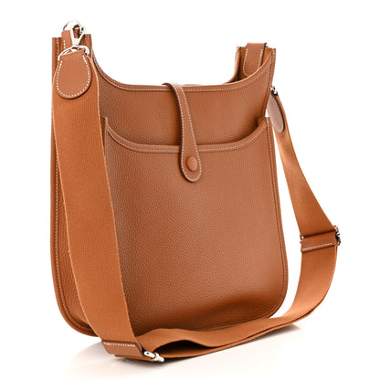 Hermes Taurillon Clemence Evelyne III PM Gold 3 of 11