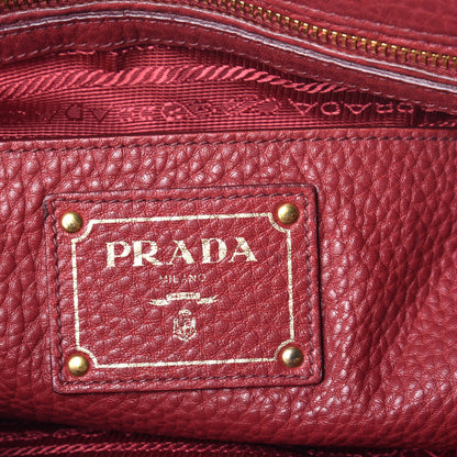 Prada Vitello Shopping Tote Rubino 7 of 9
