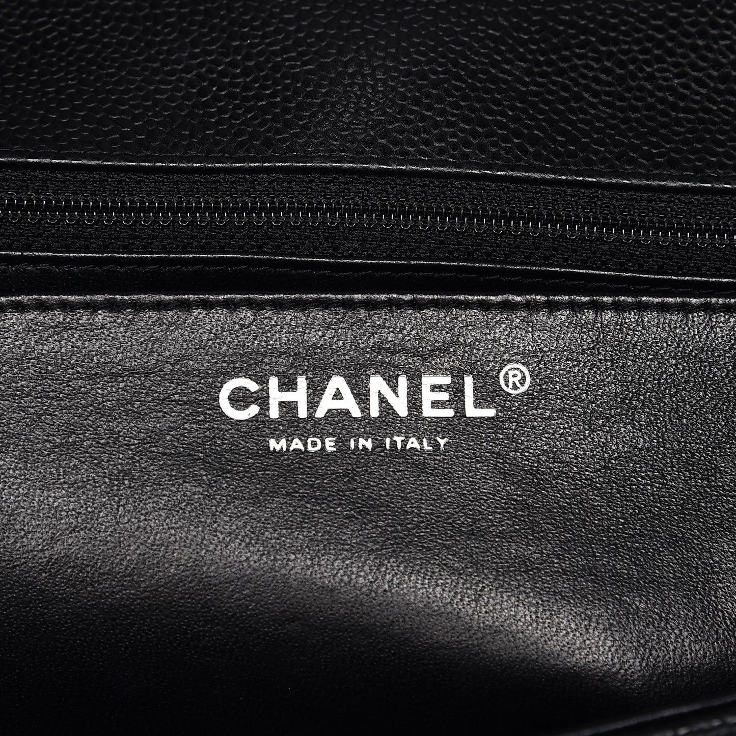 Caviar Quilted Jumbo Single Flap Black
