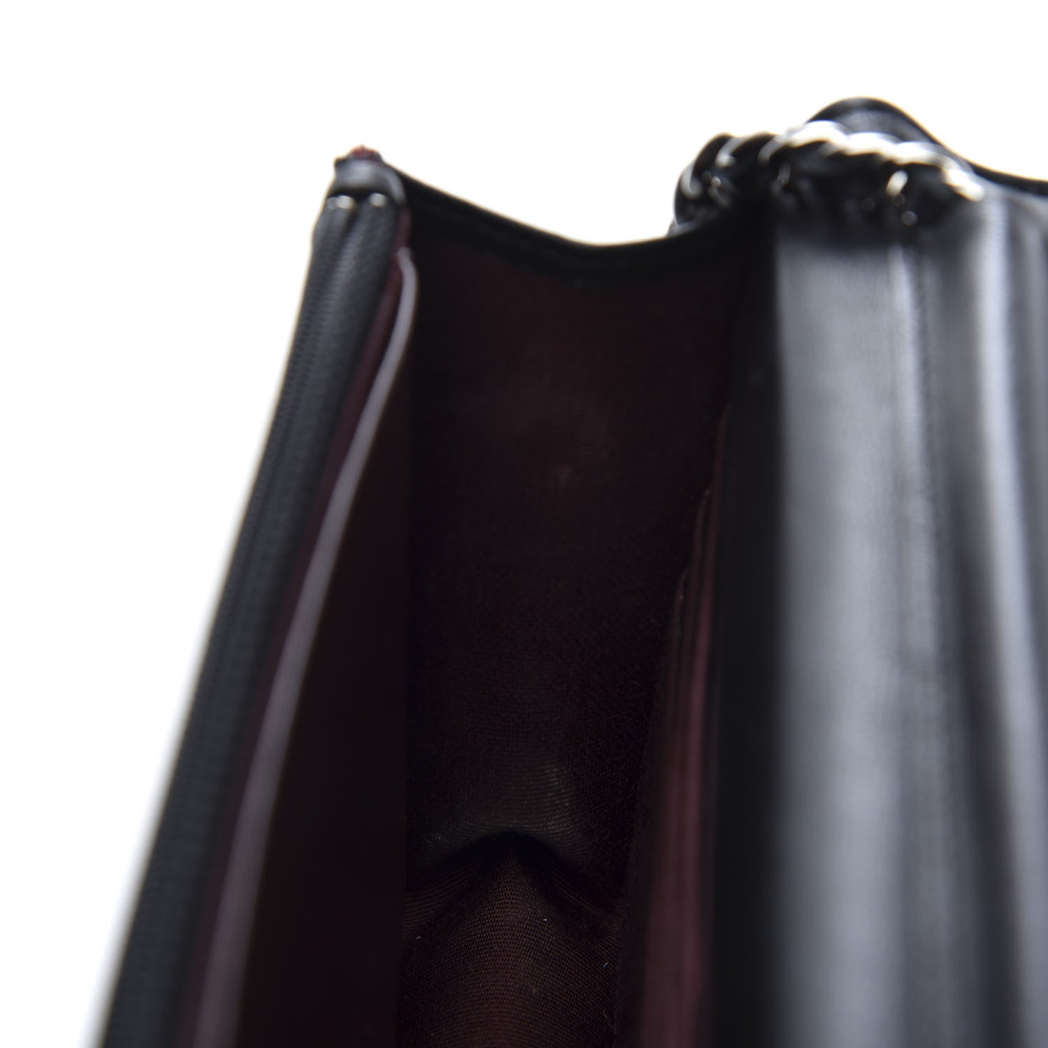 Chanel Lambskin Quilted Wallet On Chain WOC Black 10 of 14