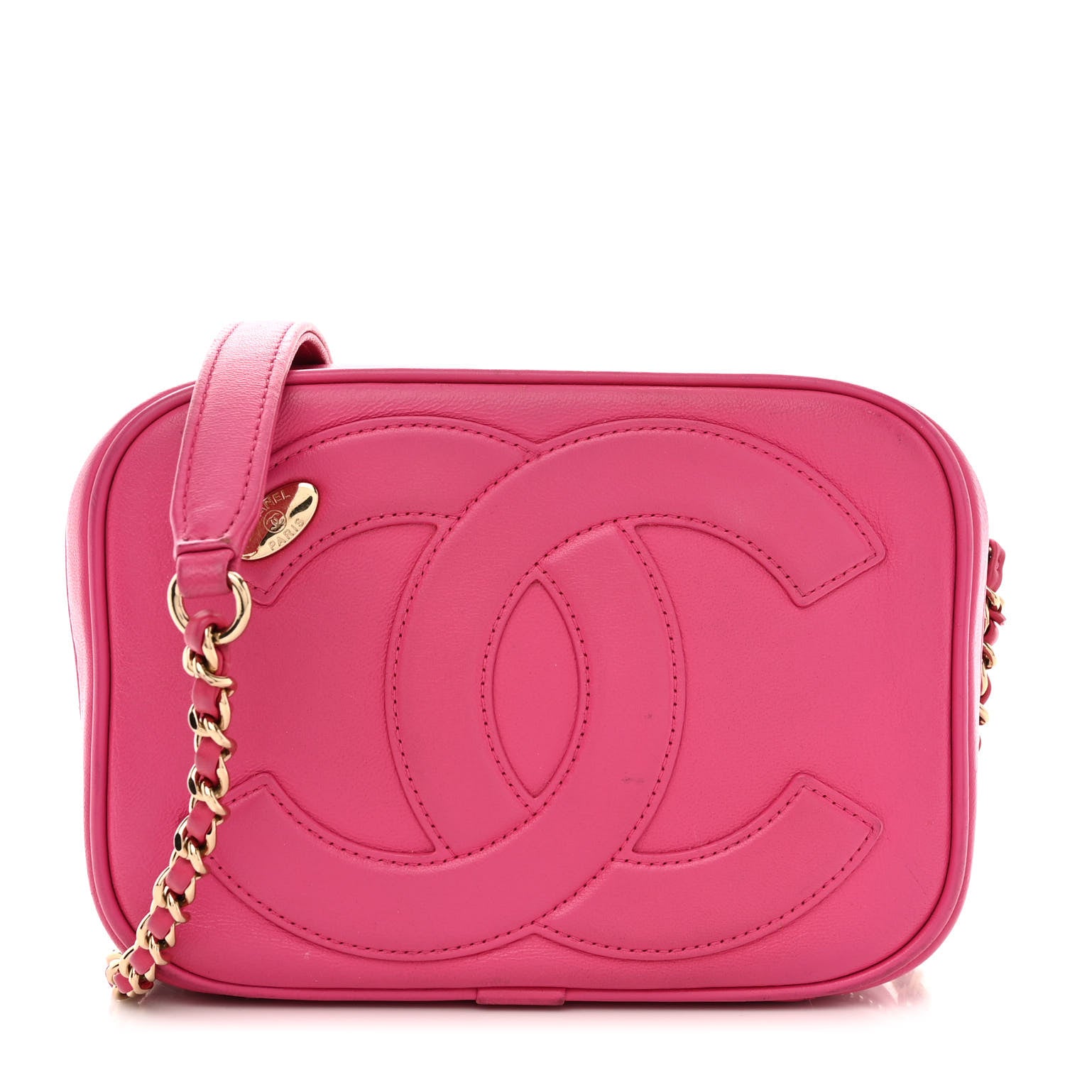 Chanel Lambskin CC Mania Camera Case Pink 1 of 11
