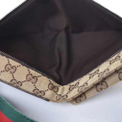 Gucci Monogram Web Belt Bag Dark Brown 5 of 10