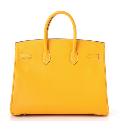 Hermes Epsom Horseshoe Birkin 35 Jaune 5 of 44