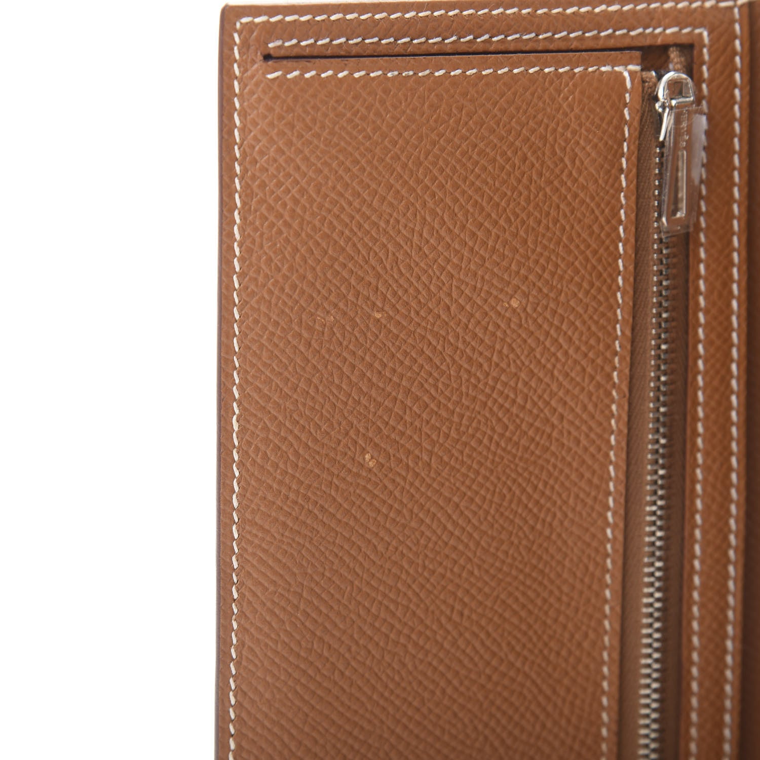 Hermes Epsom Bearn Gusset Wallet Gold 7 of 8