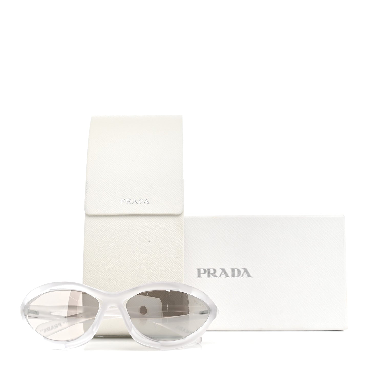 Acetate Cat Eye Sunglasses SPR A23 Frosted Crystal