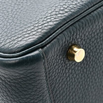 Hermes Taurillon Clemence Lindy 30 Vert Cypress 13 of 13