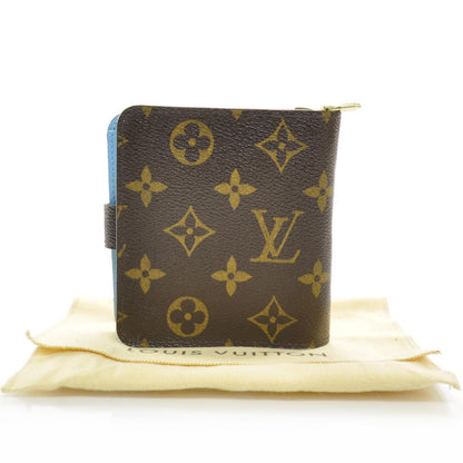 Louis Vuitton Monogram Groom Compact Zip Wallet Blue 2 of 7