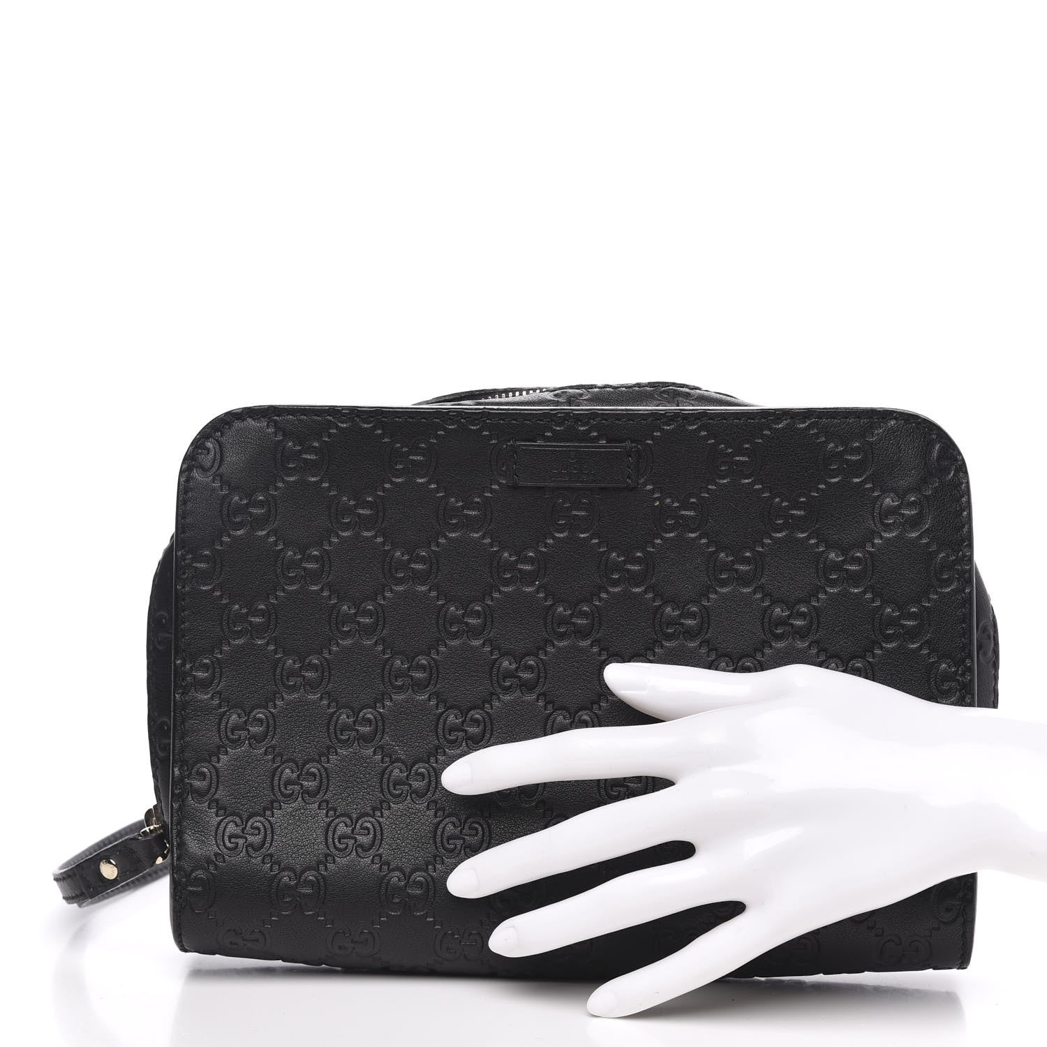 Gucci Guccissima Zip Clutch Black 2 of 11