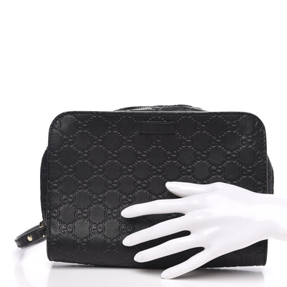 Gucci Guccissima Zip Clutch Black 2 of 11