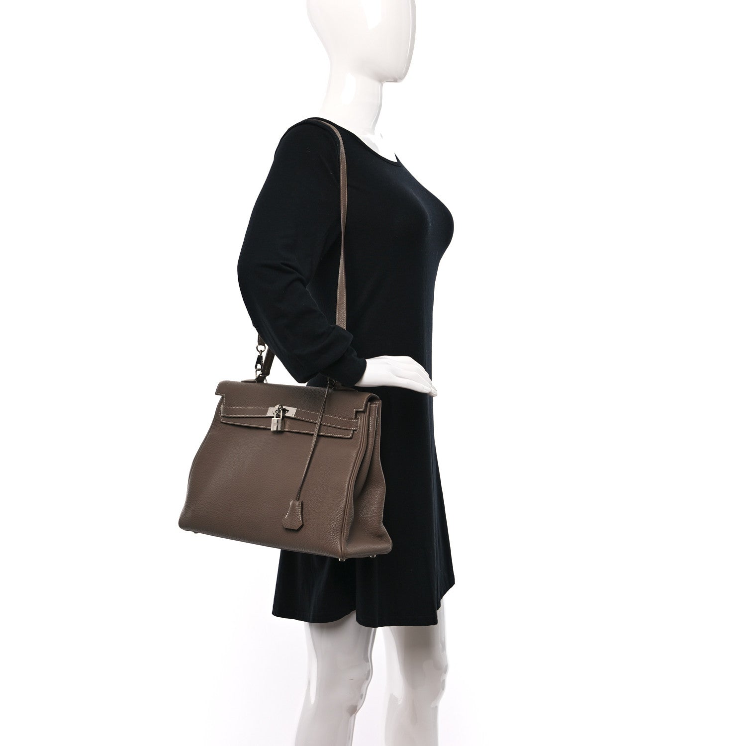 Hermes Togo Kelly Retourne 35 Etoupe 2 of 15