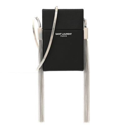 Saint Laurent Lambskin Smoking Box Crossbody Black 1 of 10