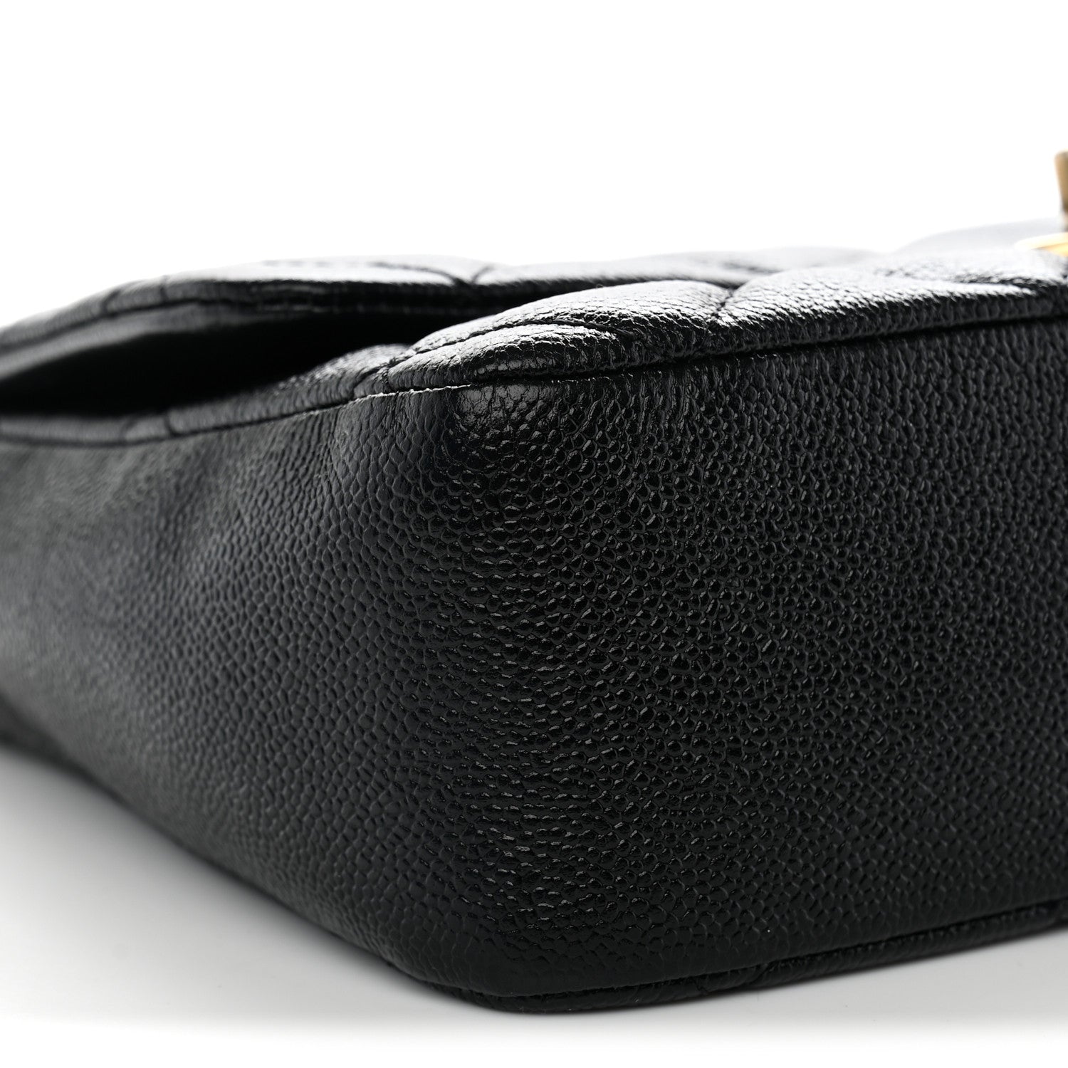 Chanel Shiny Caviar Quilted Large Chain Melody Flap Black 9 of 12
