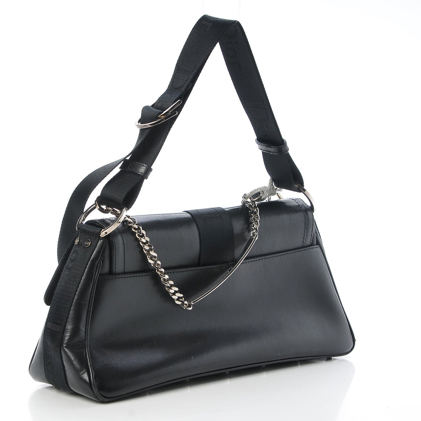 Coated Canvas Crystal Hardcore Bag Black