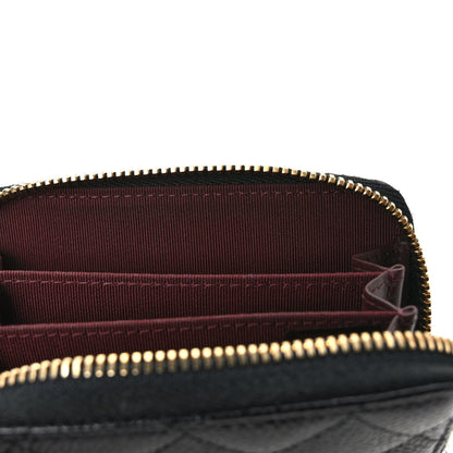 Chanel Caviar Quilted Classic Zipped Coin Purse Black 7 of 9