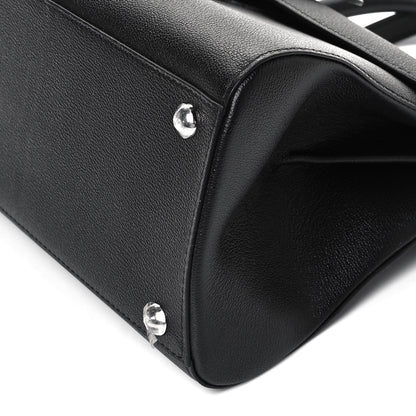 Delvaux Calfskin Mini Brillant East West Satchel Black 8 of 8