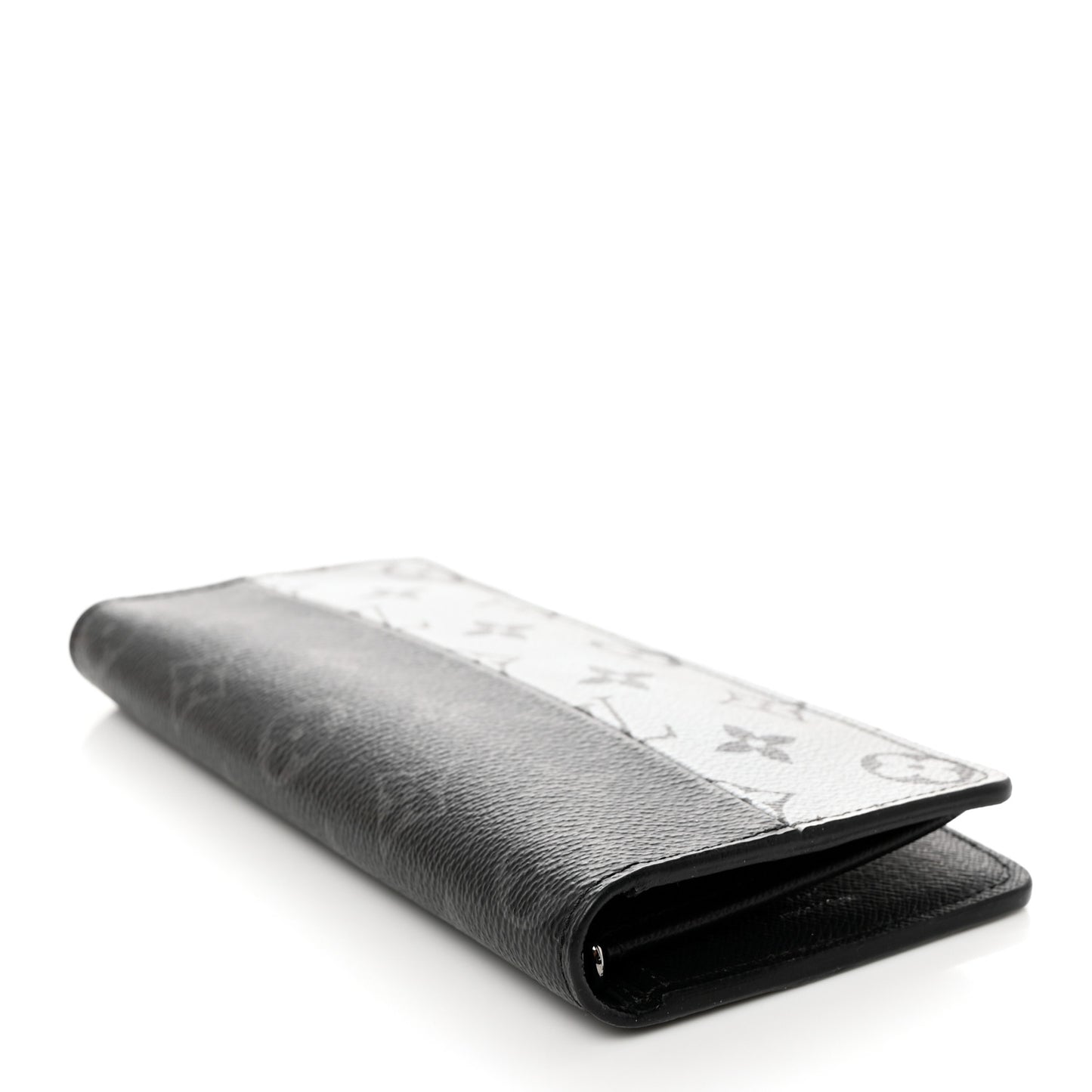 Monogram Eclipse Split Brazza Wallet Silver
