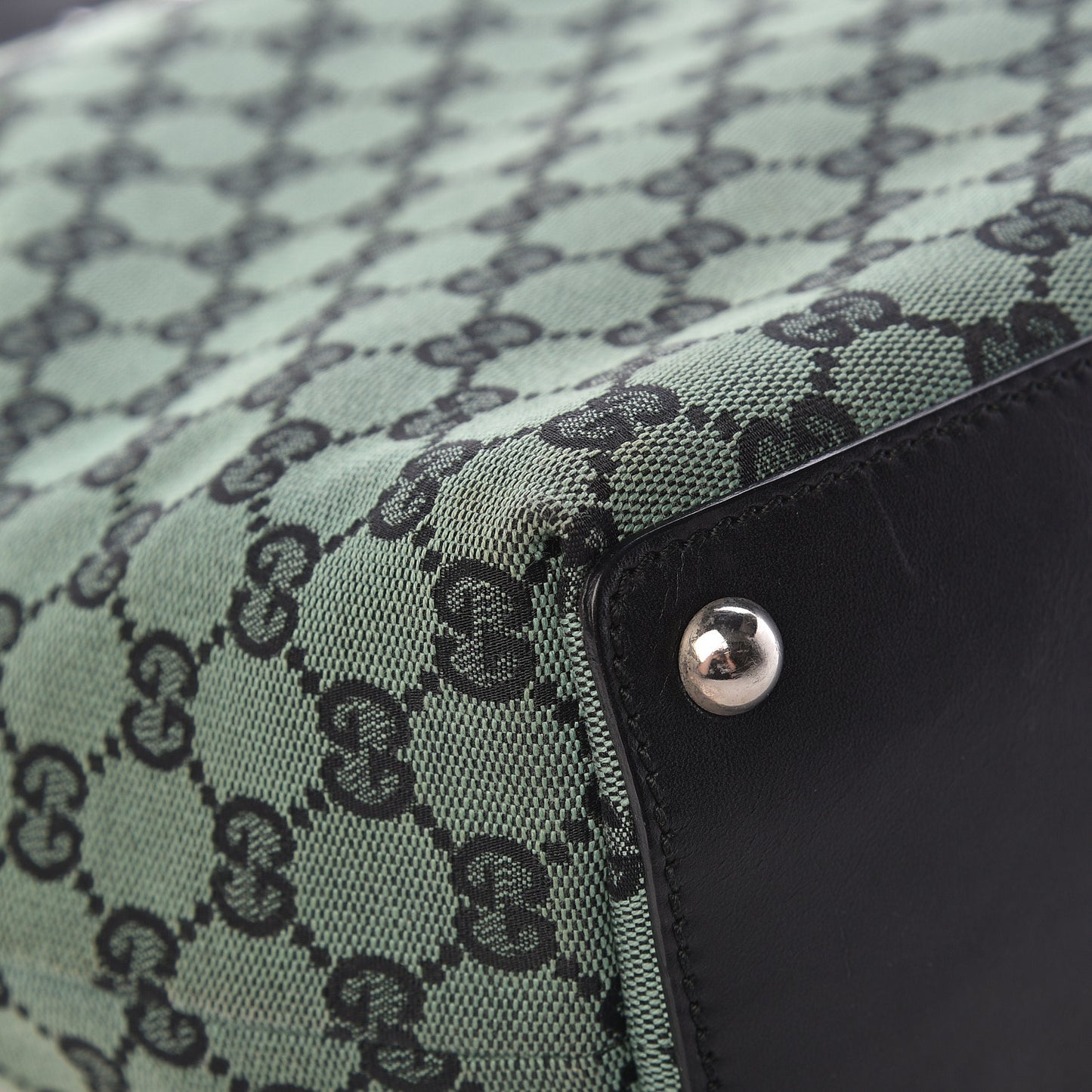 Monogram Large Eclipse Tote Green Black