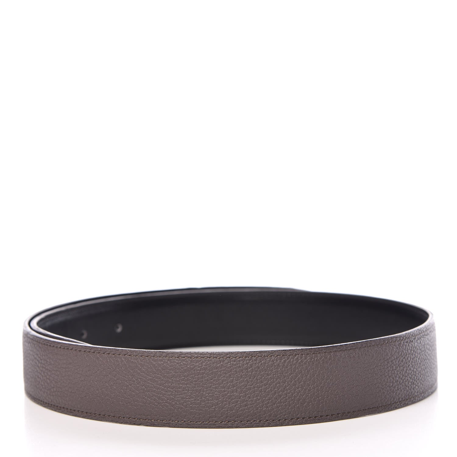 Hermes Box Togo 32mm Belt Strap 80 Black Etain 2 of 11